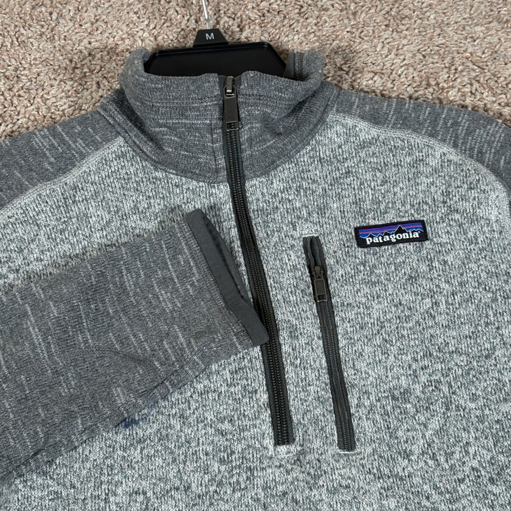 Patagonia Better Sweater 1/4 Zip Fleece Pullover Grey 25522 Mens Small